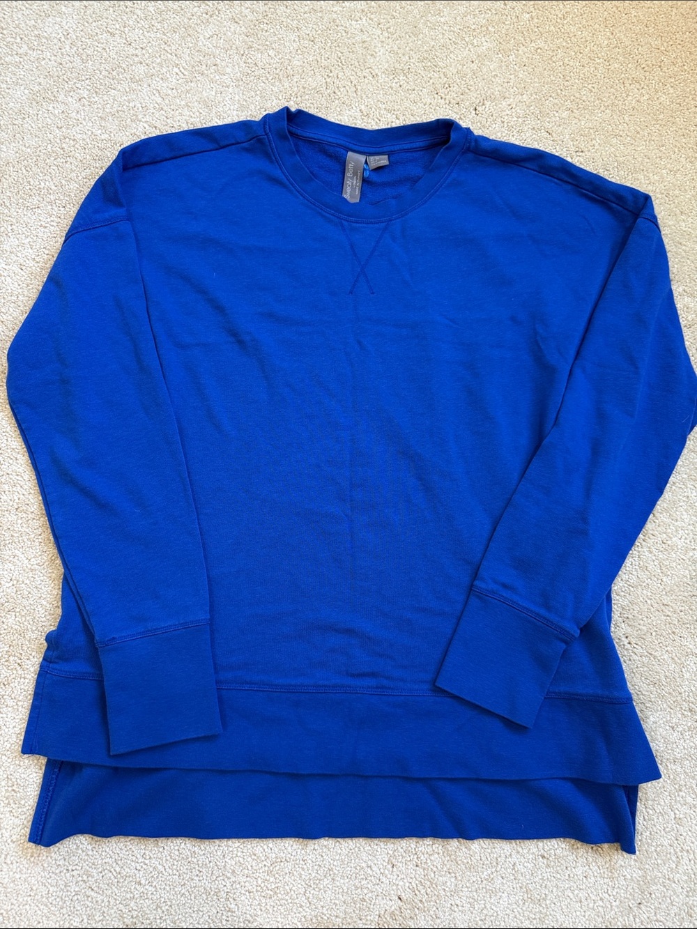 Sweaty Betty Cobalt Blue Crewneck Sweatshirt